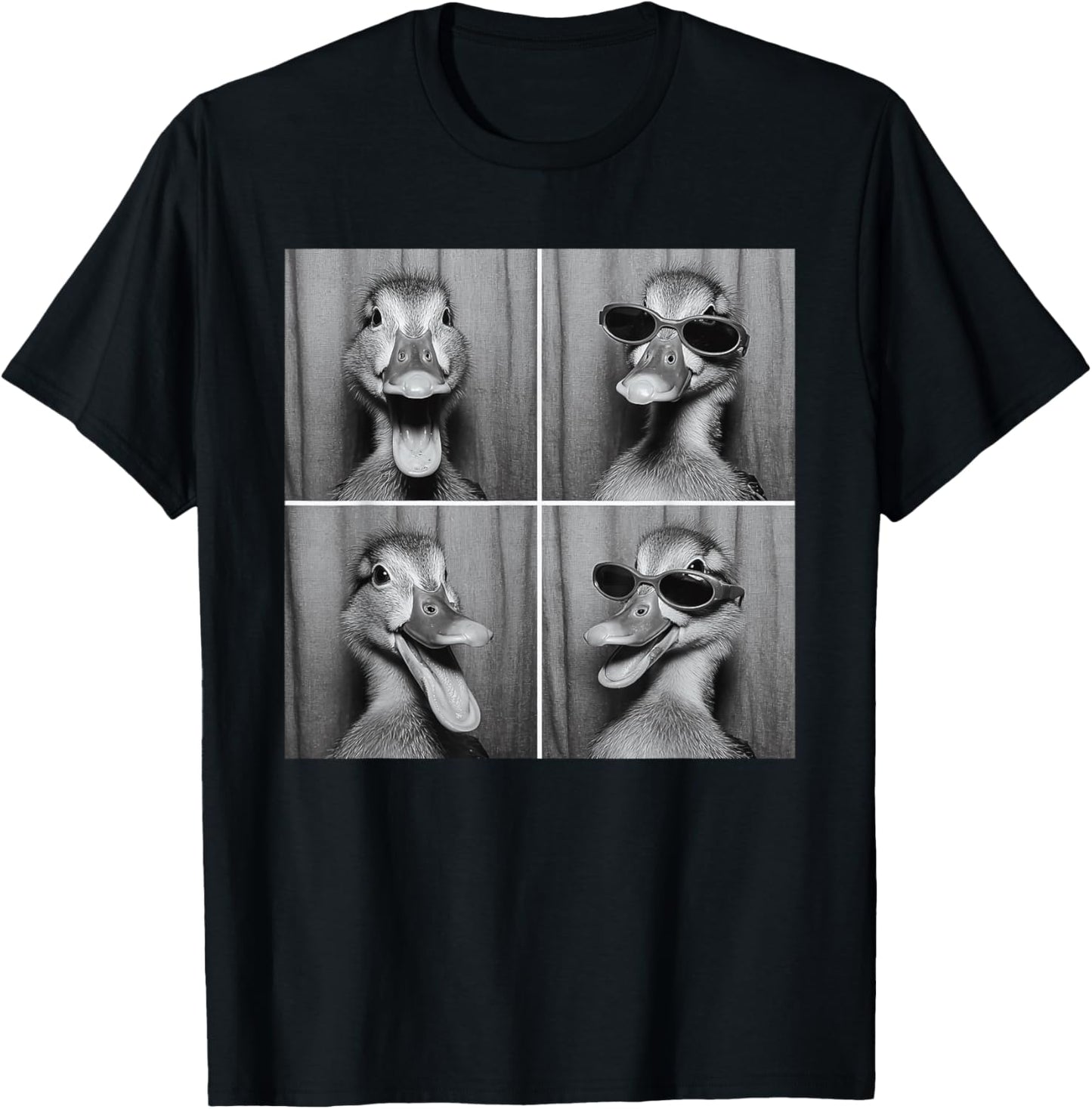 Funny Duck Sunglasses T-Shirt - T-Shirt | Black
