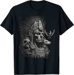 Aztec Warrior Maya Mexican Inca Mayan Indigenous Azteca T-Shirt - T-Shirt | Black