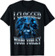 I Clogged Your Toilet Funny Alpha Wolf Meme Stupid Brainrot T-Shirt - T-Shirt | Black