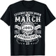 Vintage Legend March 2005 21 Year Old 21st Birthday Men Boys T-Shirt - T-Shirt | Black