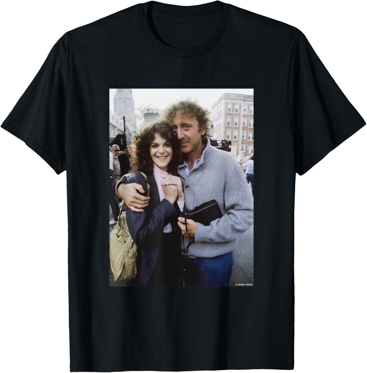 Actor Gene Wilder Gilda Radner SNL by Michael Grecco T-Shirt - T-Shirt | Black