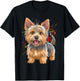 Watercolor Colorful Australian Silky Terrier Dog T-Shirt - T-Shirt | Black