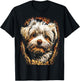 Colorful Maltese Dog Lover Autumn Aesthetic Fall Graphic T-Shirt - T-Shirt | Black