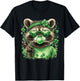 Cute Raccoon Shamrock Lucky Racoon St. Patrick's Day T-Shirt - T-Shirt | Black