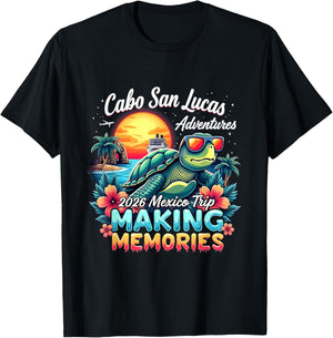 Cabo San Lucas Mexico Squad Beach Summer Vacation T-Shirt - T-Shirt | Black