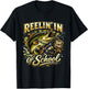 Reelin in 100 Days of School Fishing Fun T-Shirt - T-Shirt | Black