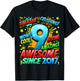 9 Year Old Gifts for Boys 9th Birthday Boy 9 Year Old Boy T-Shirt - T-Shirt | Black