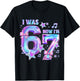 7th Birthday I was 6 Now I'm 7 Birthday Girl Kpop Bday Party T-Shirt - T-Shirt | Black