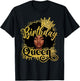 Birthday Queen African American Women Girls Afro Black Queen T-Shirt - T-Shirt | Black