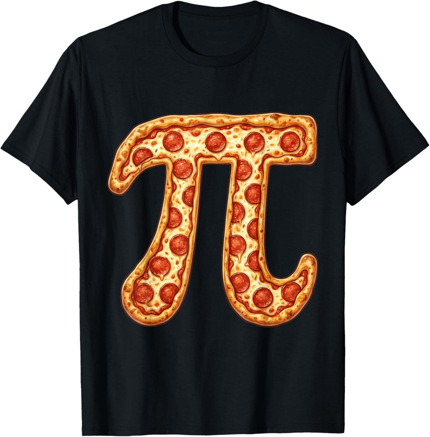 Pizza Pi Funny Math Design Pi Day for Math Lovers 3 14 Day T-Shirt - T-Shirt | Black