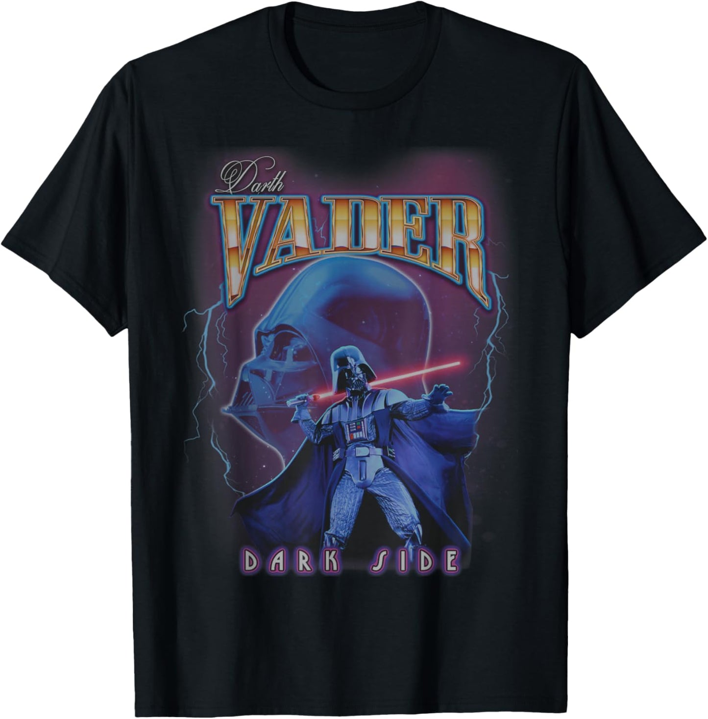 Star Wars A New Hope Darth Vader Dark Side Portrait T-Shirt - T-Shirt | Black