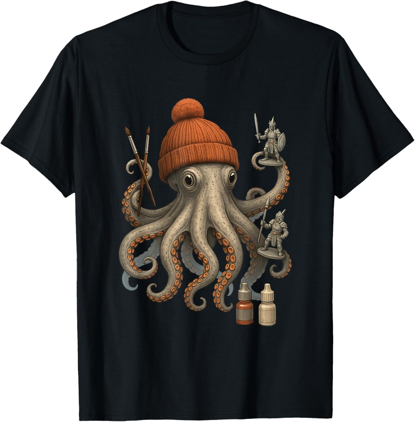 Miniature Figure Painting Funny Painting Miniature T-Shirt - T-Shirt | Black