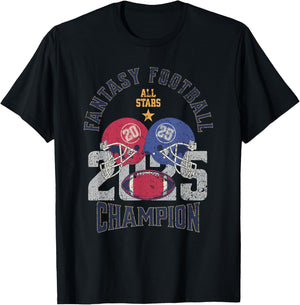 Football Fantasy League Winner Champion T-Shirt - T-Shirt | Black