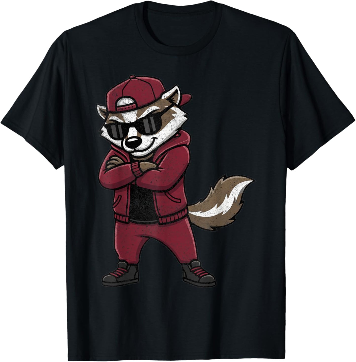 Badger Wearing Sunglasses T-Shirt - T-Shirt | Black