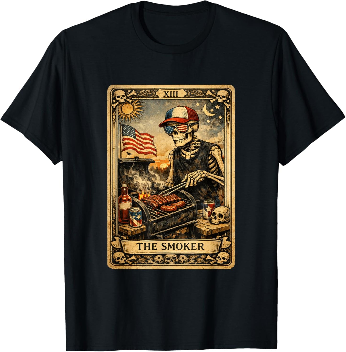 Grilling BBQ Shirt Funny BBQ Chef BBQ Lover T-Shirt - T-Shirt | Black