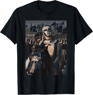 Sliver Mask King Baldwin IV Meme The Leper King Warrior T-Shirt - T-Shirt | Black