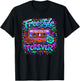 Freestyle Forever Retro 80s Dance Music Graffiti Style T-Shirt - T-Shirt | Black