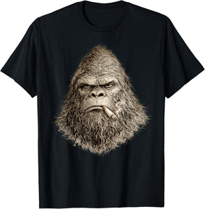 Vintage Bigfoot Street Y2K Style Meme Funny Gifts Men Women T-Shirt - T-Shirt | Black