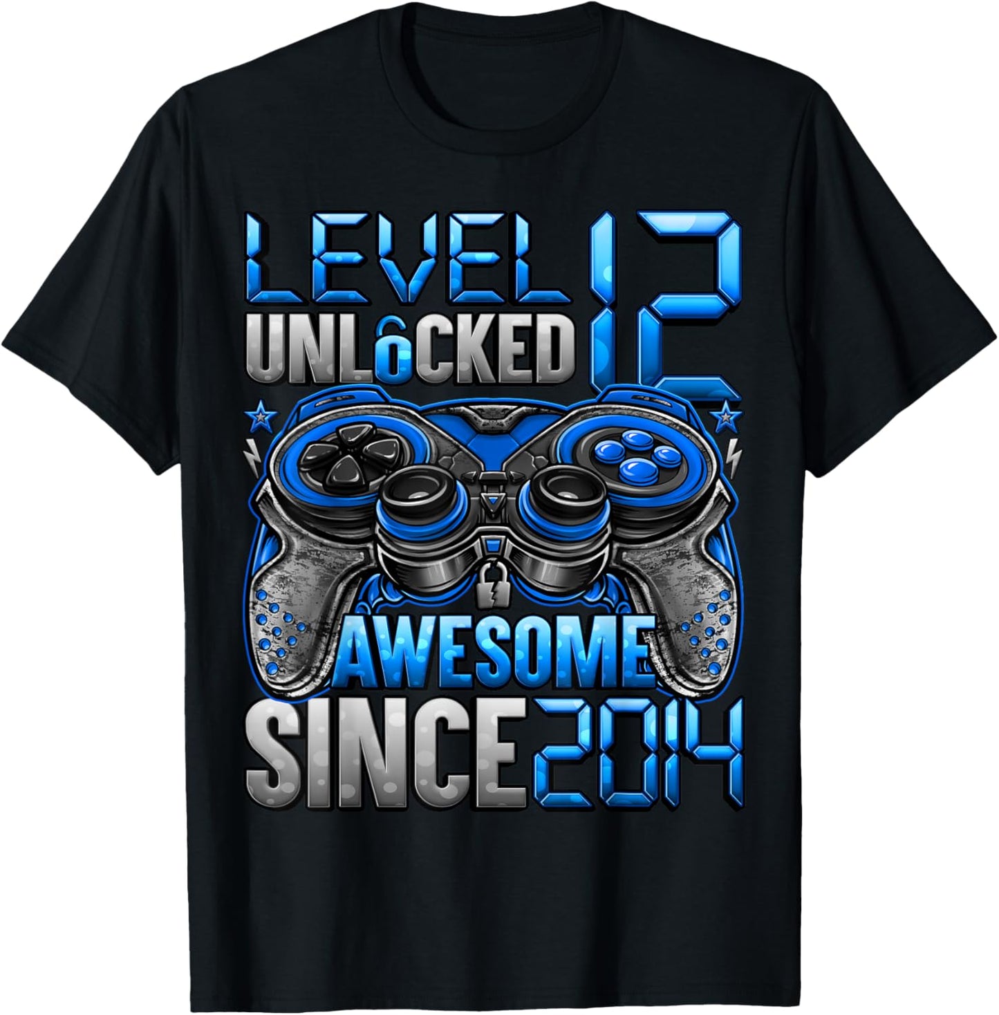 Level 12 Unlocked 12 Year Old Gifts Boys 12th Birthday Boy T-Shirt - T-Shirt | Black