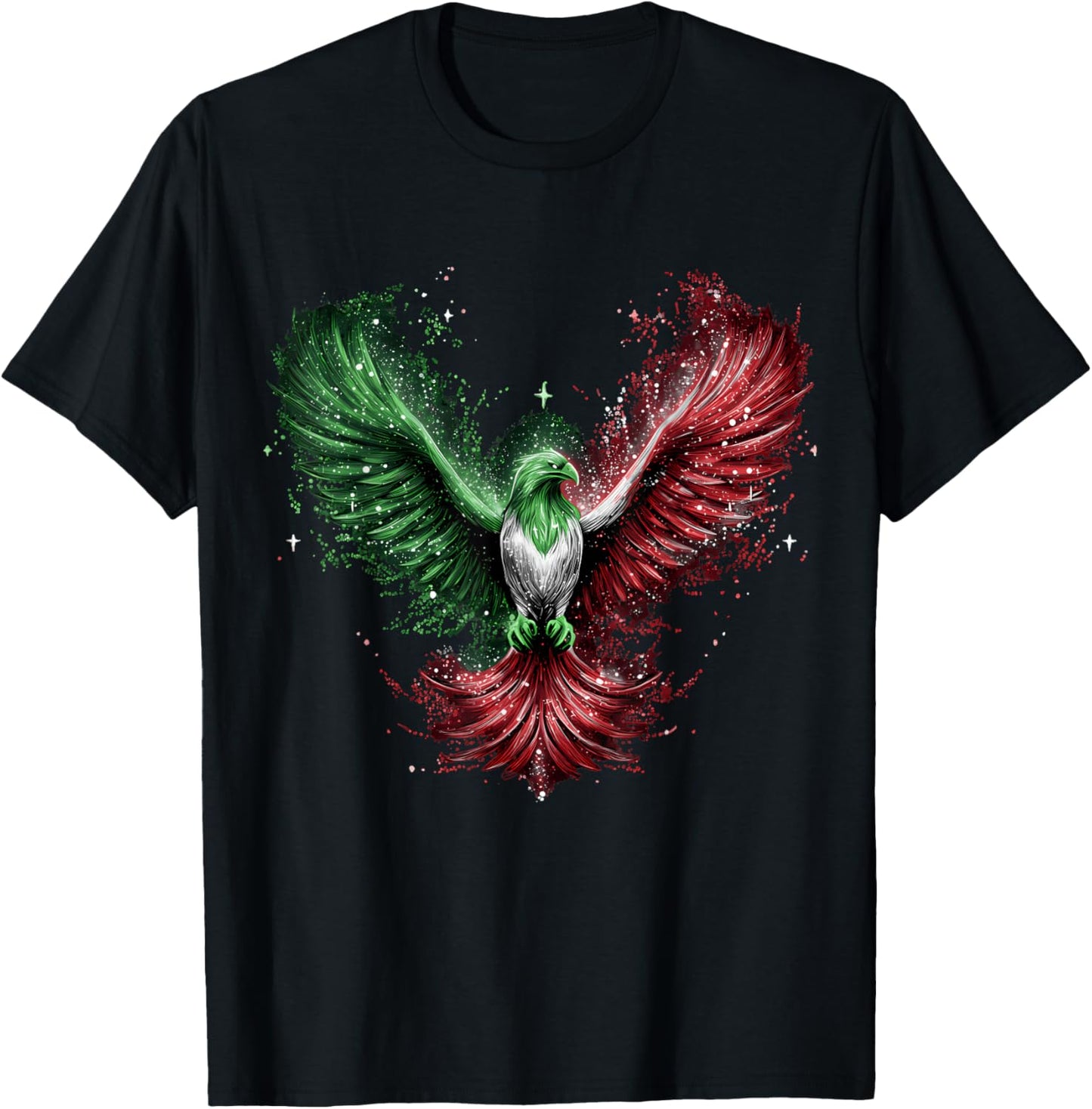 Mexico Flag Eagle Mexican Pride Mexican Roots Mexican Flag T-Shirt - T-Shirt | Black
