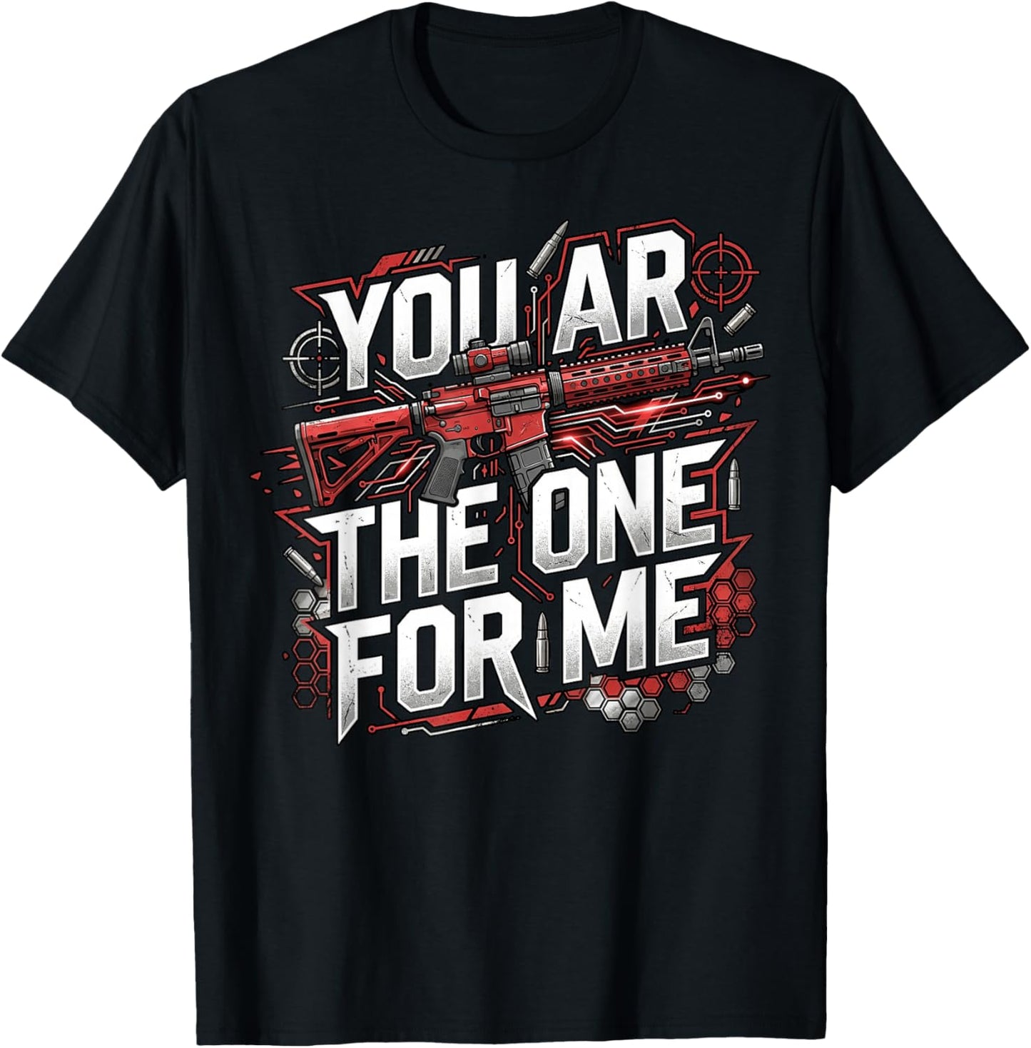 Funny Couple Matching Valentine You Ar The One for Me T-Shirt - T-Shirt | Black