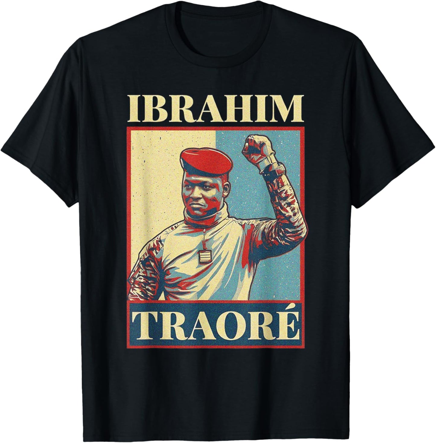 Burkina Faso Captain Ibrahim Traoré President T-Shirt - T-Shirt | Black