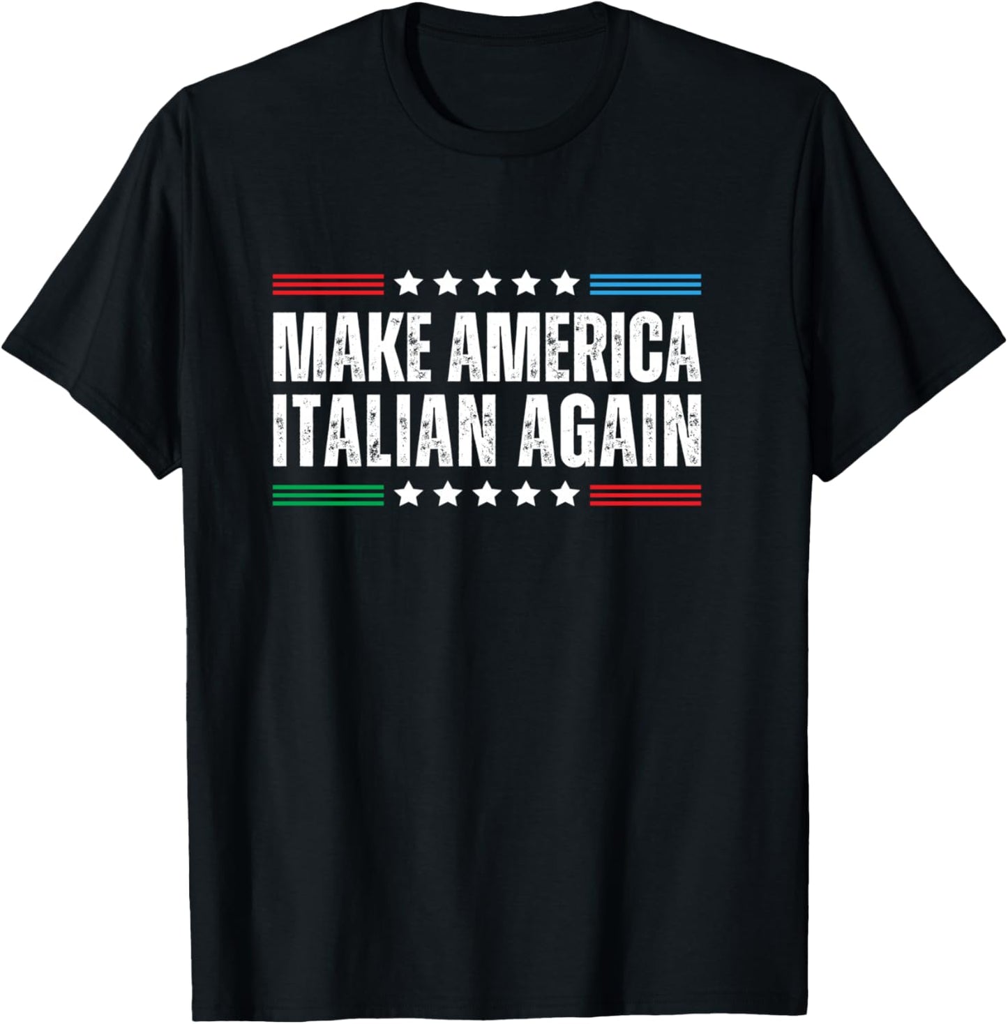 Make America Italian Again T-Shirt - T-Shirt | Black