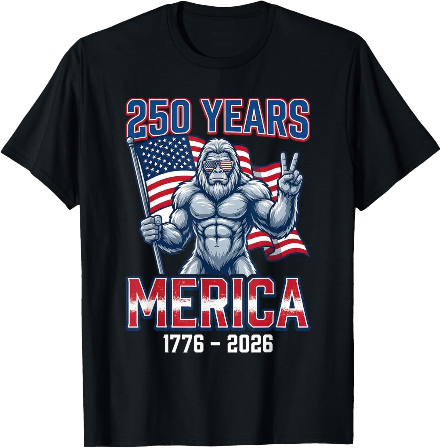 250 Years American 1776-2026 250th Birthday 250 USA T-Shirt - T-Shirt | Black