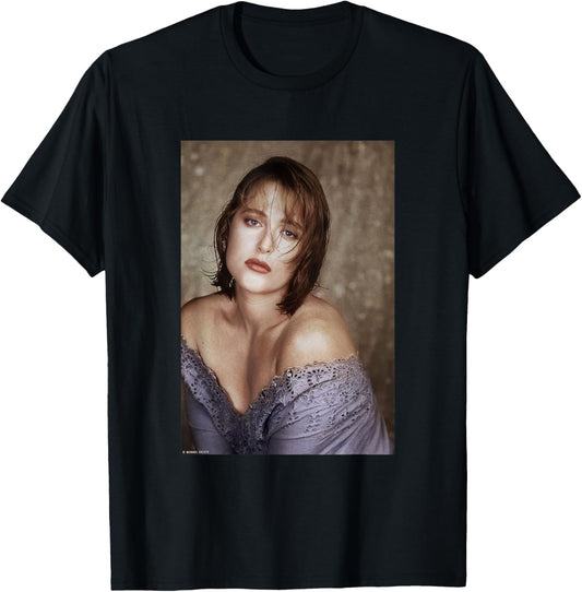 Gillian Anderson Dana Scully The X Files by Michael Grecco T-Shirt - T-Shirt | Black