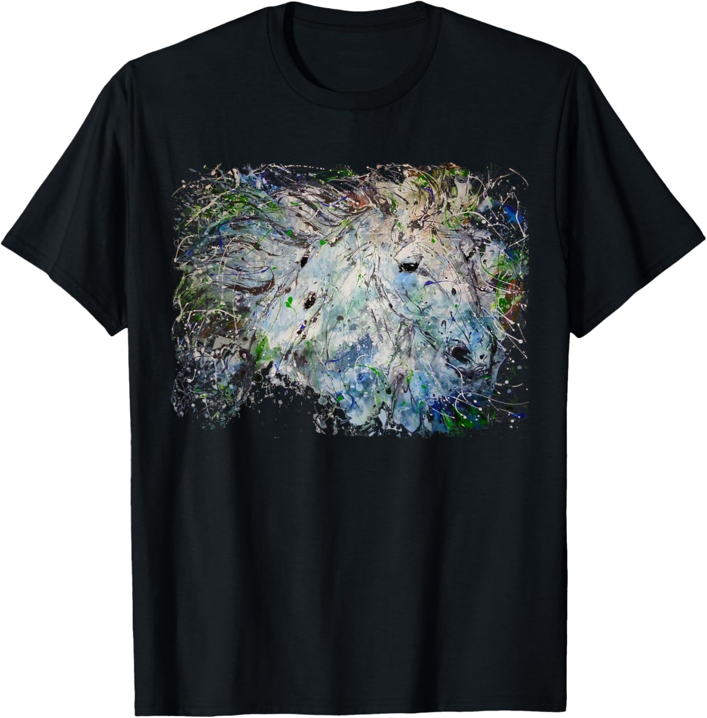 Sur Splash Horse T-Shirt - T-Shirt | Black
