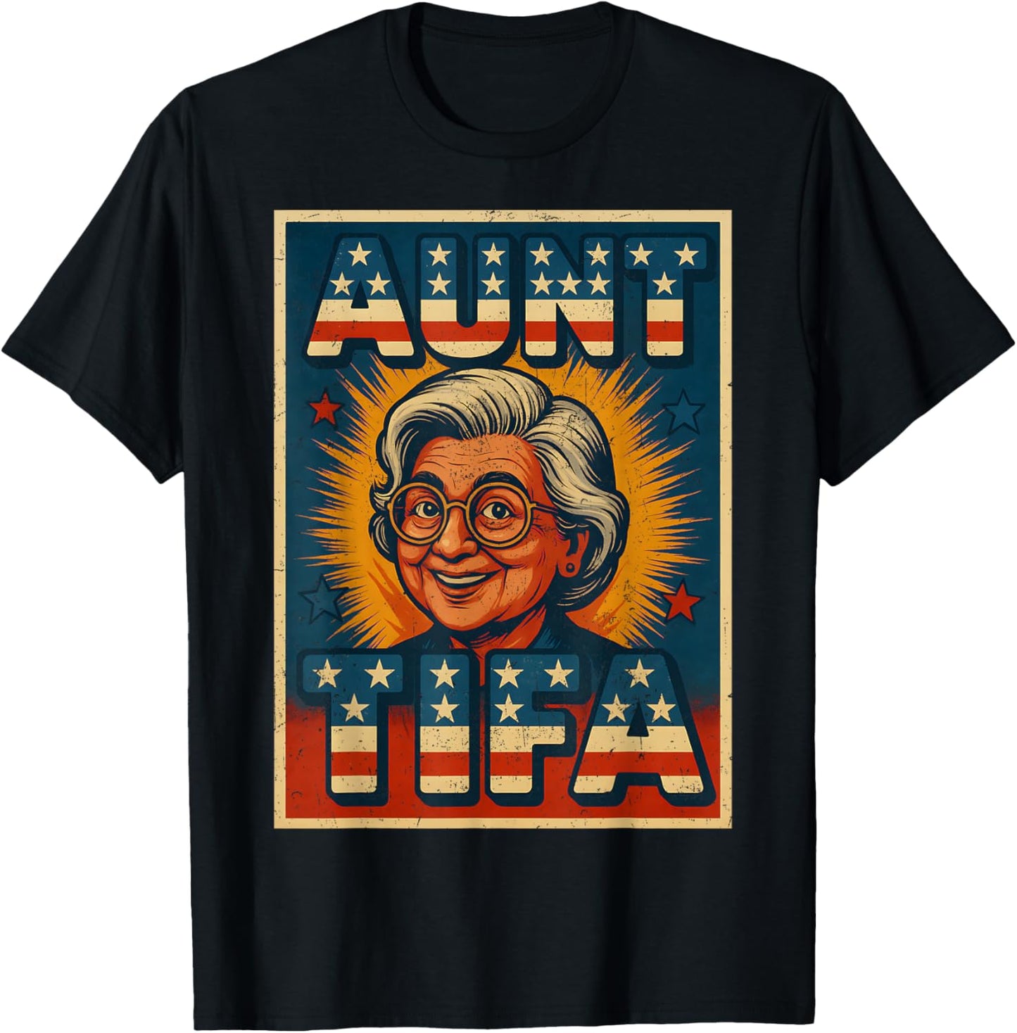 Aunt Tifa Shirt Aunt Tifa Funny Style Poster T-Shirt - T-Shirt | Black
