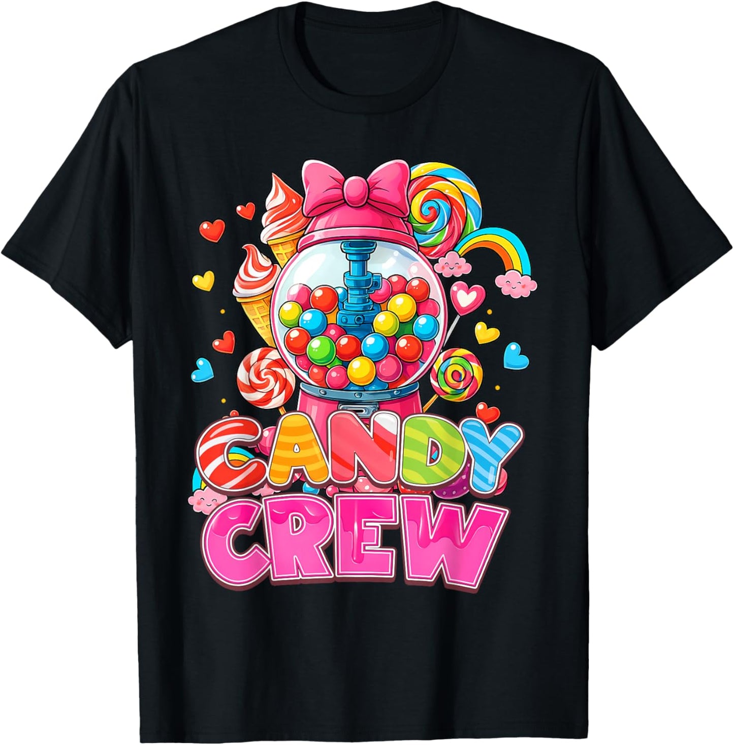 Candy Crew Candy Costume Women Candy Land Kids Sweetie T-Shirt - T-Shirt | Black