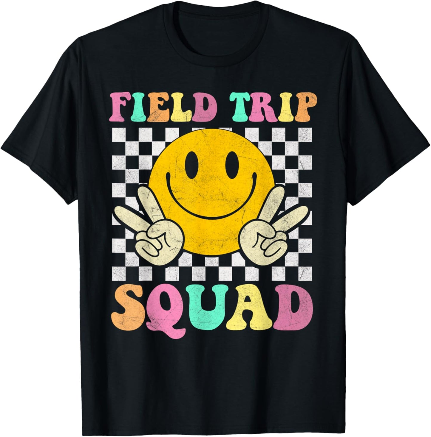 Field Trip Squad School Field Trip Day Teacher T-Shirt - T-Shirt | Black