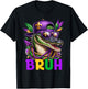 Mardigator Alligator Bruh Mardi Gras Costume Teens Boys Kids T-Shirt - T-Shirt | Black
