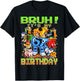 Bruh Its My Birthday Boy 67 Brainrot Gifts for Boys Kids T-Shirt - T-Shirt | Black