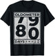 Oldometer 80 Funny 80th Birthday Gift T-Shirt - T-Shirt | Black