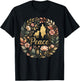 Retro Walk for Peace Monks with Aloka Dog Minimalist Zen Art T-Shirt - T-Shirt | Black