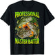 Professional Master Baiter Funny Fishing Meme Bootleg Humor T-Shirt - T-Shirt | Black
