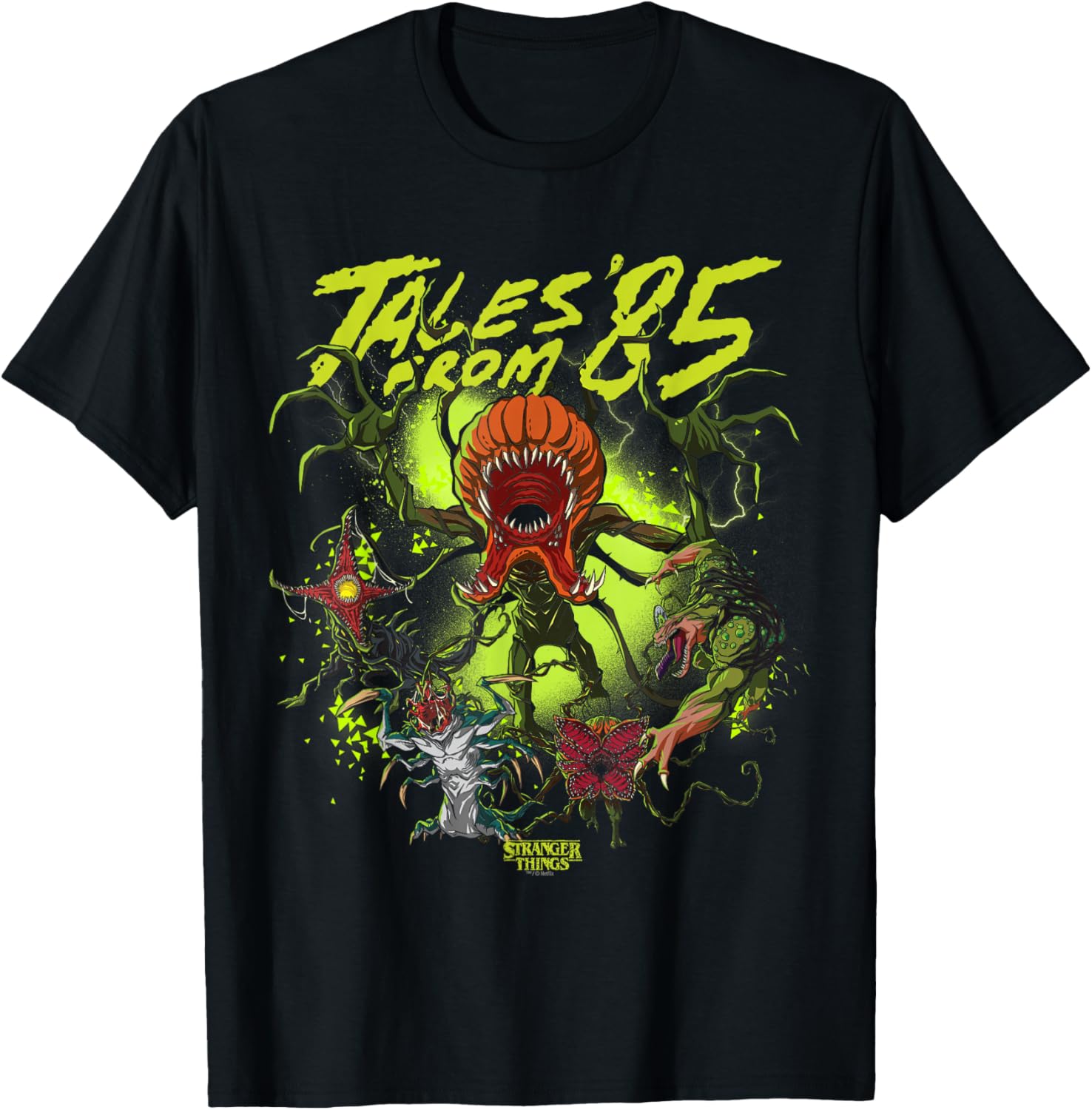 Stranger Things Tales from ‘85 Officially Licensed T-Shirt - T-Shirt | Black