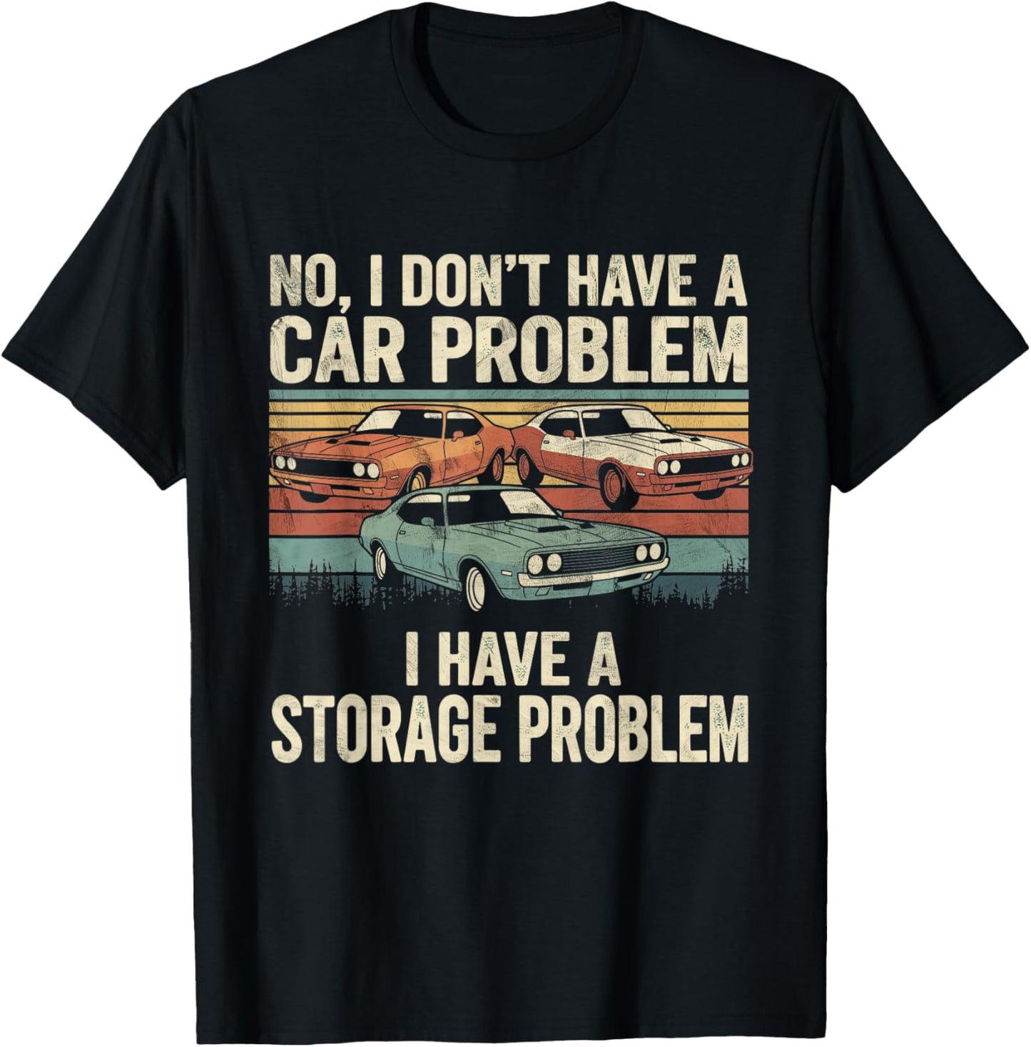 I Dont Have a Car Problem I Have a Storage Problem Car Lover T-Shirt - T-Shirt | Black