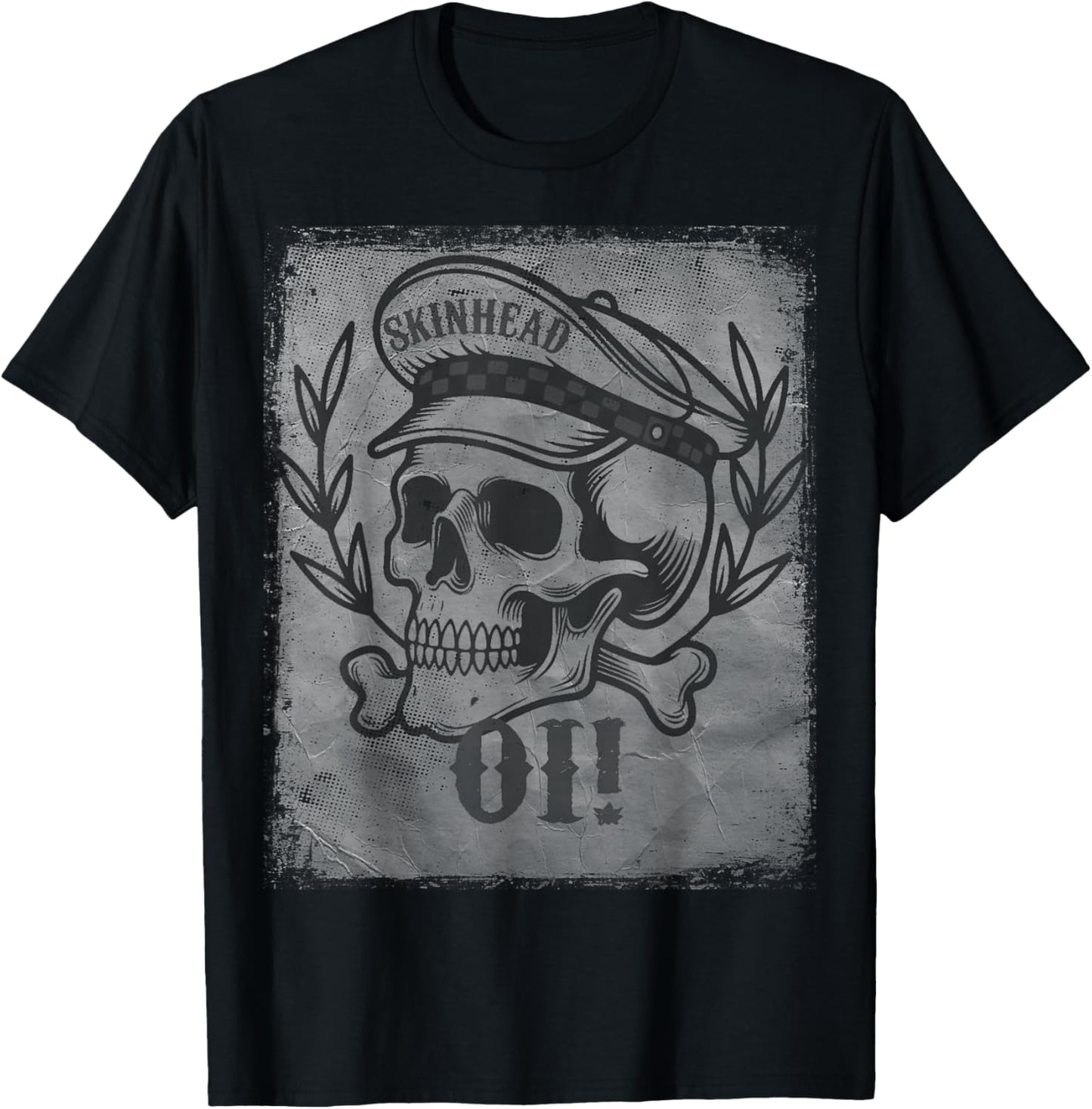 Traditional Oi Skinhead Punk-Rock T-Shirt - T-Shirt | Black