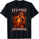 It's Past My Bedtime Funny Skeleton Meme Ironic Sleepy Tired T-Shirt - T-Shirt | Black