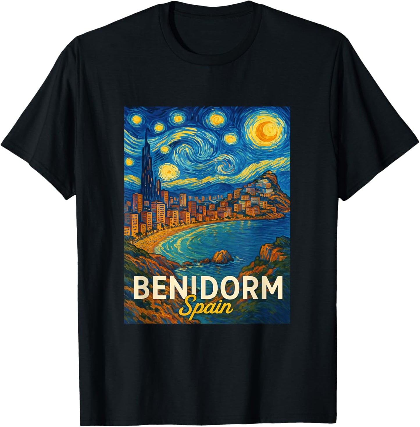 Benidorm Spain T-Shirt - T-Shirt | Black