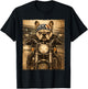 Vintage French Bulldog Dog Biker Frenchie Riding Motorcycle T-Shirt - T-Shirt | Black