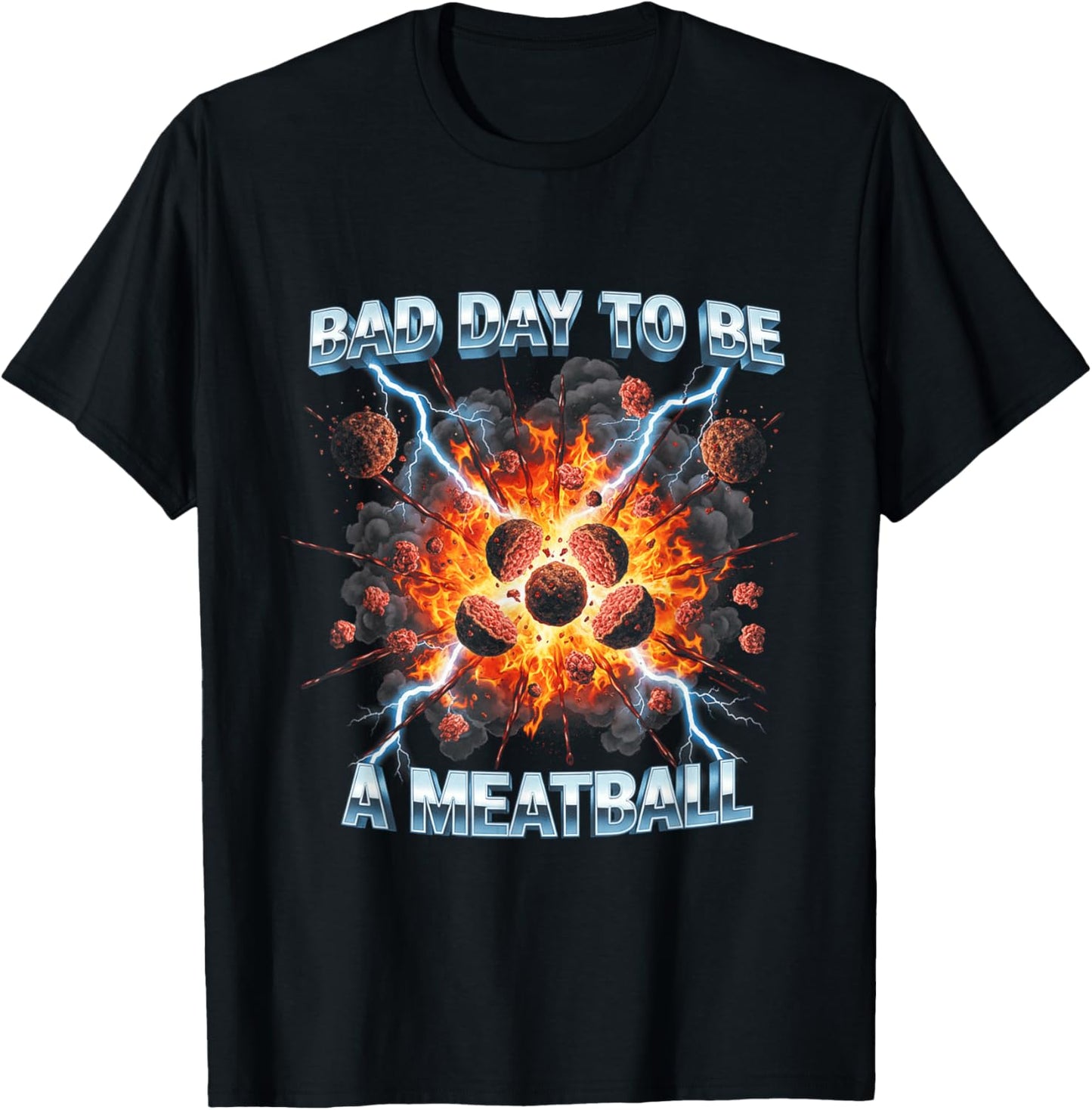 Funny Bootleg Bad Day to Be Meatball T-Shirt - T-Shirt | Black