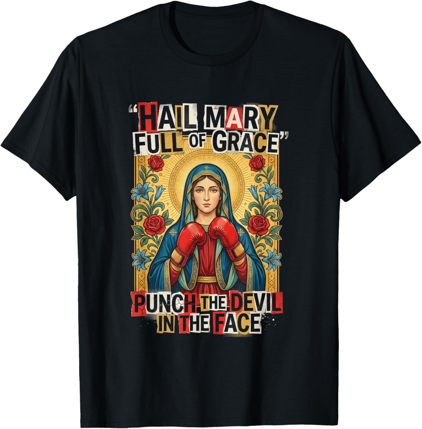 in The Face Christian Humor T-Shirt - T-Shirt | Black