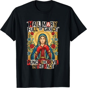 in The Face Christian Humor T-Shirt - T-Shirt | Black