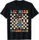 3rd Birthday Girl Sassy Toddler Lil Miss Threenager T-Shirt - T-Shirt | Black