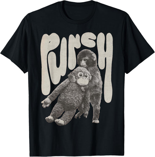 Retro Team Punch Baby Monkey T-Shirt - T-Shirt | Black