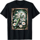 Vintage Daisy Flower Praying Mantis Nature Insect Gardening T-Shirt - T-Shirt | Black